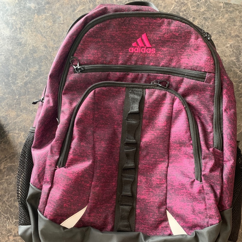 Purple Adidas backpack